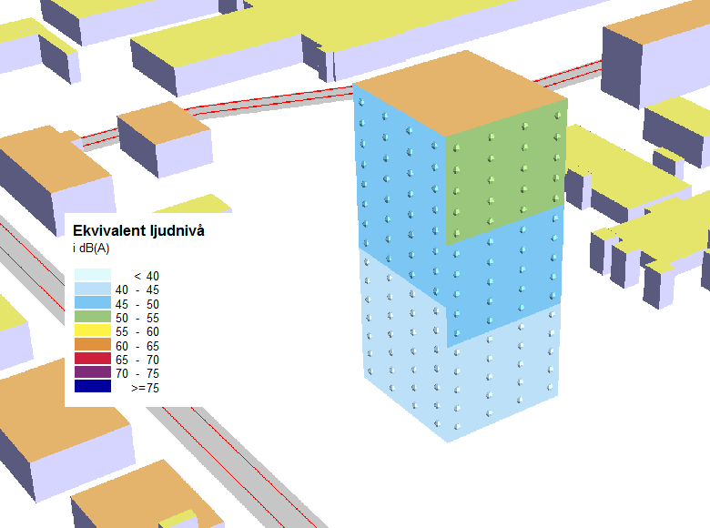 Utredningar Exempel Umeå, punkthus 15 våningar placerad väst på