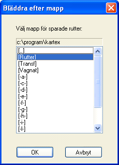 Om du väljer att Spara alla rutter. Om du vill spara alla dina rutter och därigenom slippa spara en i taget, är det här ett snabbt och bekvämt alternativ som automatiskt skapar en fil för varje rutt.