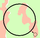 Hur gör jag om jag vill ha olika färger eller mönster på rektangelns fyllning? 8.5.7 Rita en Cirkel Med detta verktyg kan du rita cirklar/ellipser. 1. Placera markören där du vill ha cirkeln. 2.