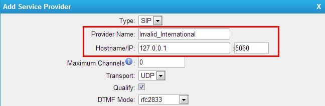 4.3 Disable international call in MyPBX Vi kan be om hjälp att inaktivera internationella samtal i förväg, om inte det är möjligt, kan vi konfigurera reglerna i MyPBX för att neka alla