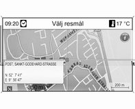 174 Infotainmentsystem Mata in önskat telefonnummer med stavningsfunktionen, se "Mata in en adress med stavningsfunktionen" ovan.