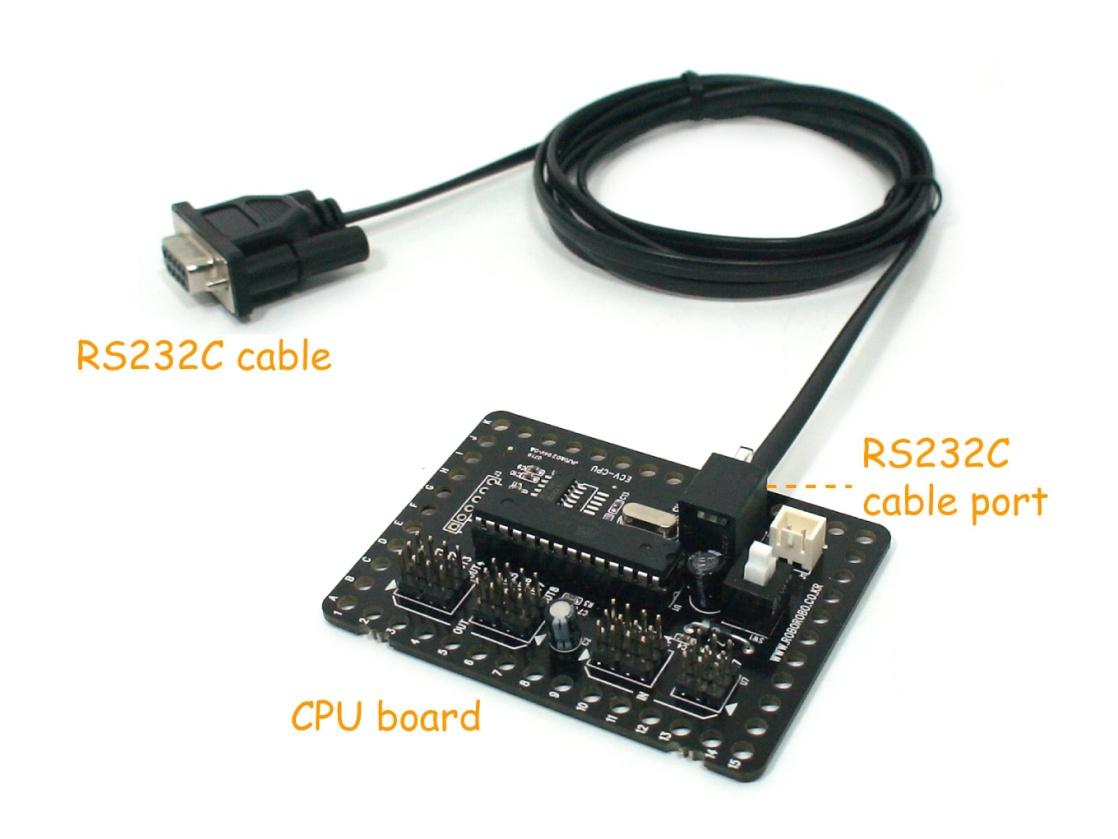 Robotfakta RS232 Kabel RS232 kabeln används för att ansluta din dator till robotens CPU-kort.