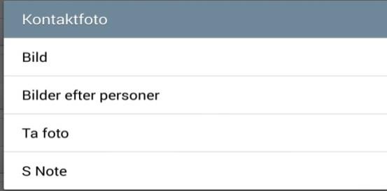 9.2. LÄGGA TILL BILD PÅ KONTAKT Klicka på profilbilden för att lägga till bild/foto på kontakt.