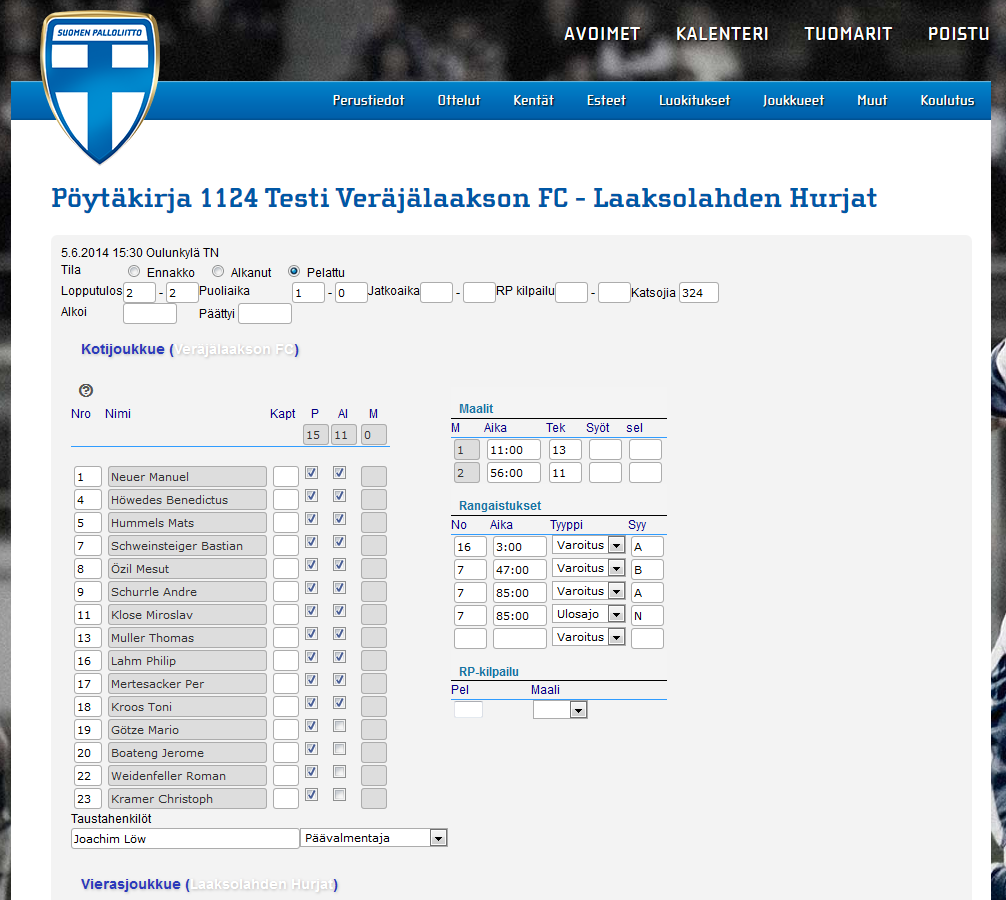 (Al) Mål Varningar och utvisningar (kom ihåg att