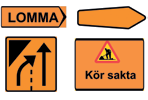 Märkning på vägmärken Trafikanordningens ägare eller produktens namn får finnas på en icke reflekterande yta om märkningen har en diskret placering.