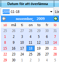 48 Lärarverktyget Datum för att skicka till elev Dubbelklicka i fältet Datum för att skicka till elev, för att tillfoga datum.