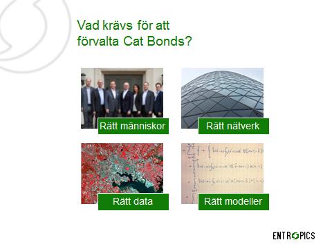 4 (9) 2.3.3 Prissättning av risk Spreaden för en Cat Bond är den premie som kapitalmarknadens aktörer kräver för att ta på sig en viss risk.