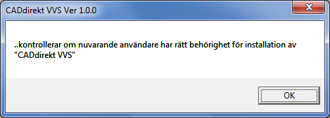 CADdirekt VVS Installation CADdirekt VVS levereras på ett USB minne eller nedladdning från en återförsäljares hemsida.. Innehåll USB minne. Vid nedladdning kommer endast installationsfilen.