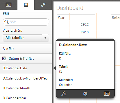 Förhandsgranskning av ett härlett datum- och tidsfält 3.