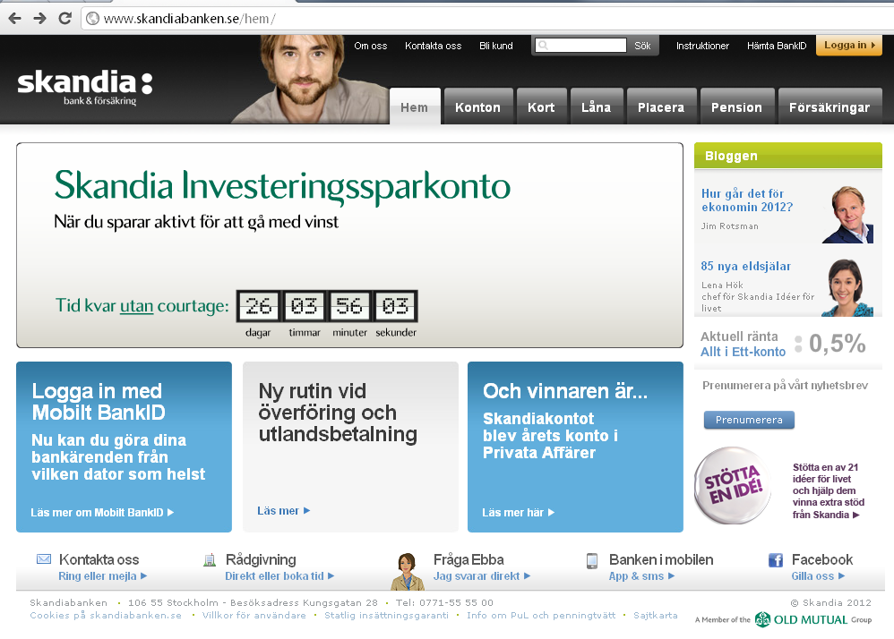 Vinnare Baserat på användarnas helhetsupplevelser, uppmätta tider och antal tillgängliga funktioner, har Simulo utsett den bästa svenska internetbanken 2012 och priset går till.