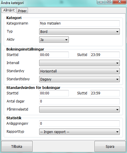 Objekt Genom att gå in på rubriken Inställningar och välja Objekt får du möjlighet att lägga till eller justera de kategorier och objekt du vill hantera i kassasystemet och BackOffice.