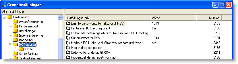 Rapporter Ange sökväg och filnamn för eventuella egna anpassade rapporter (Crystal Reports) till ovan utskrifter. Anger du ingenting, används Entré standardrapporter. Rot avdrag 3179.