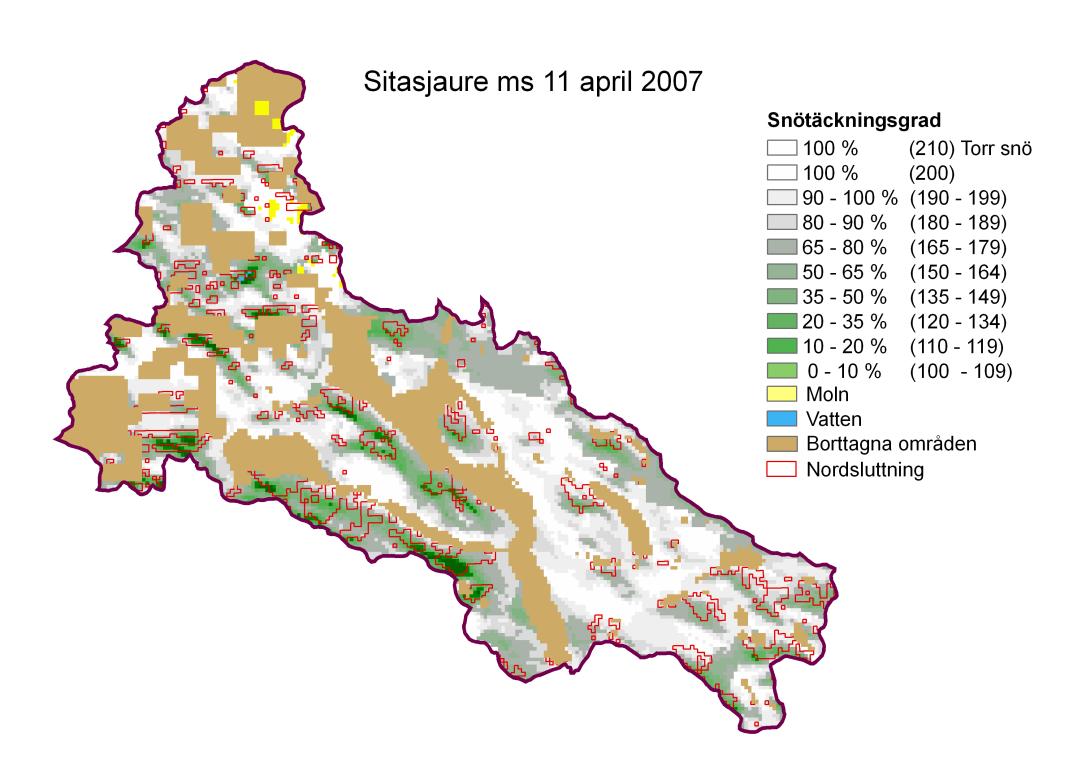 29-3-12 Barbro Johansson Snömagasin (mm) Snötäckningsgrad (%) Korrektion av satellitdata Snötäckningsgraden i satellitbilden underskattas vid dålig belysning (nordsluttningar) Enkel