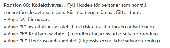 Fora-rapporten Kryssrutor 2(4) Redovisningsnumret till Fora (AMF) underhålls i vy V_5UBA_B.