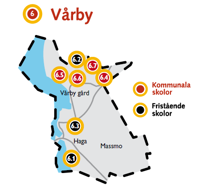 BARN- OCH UTBILDNINGSFÖRVALTNINGEN BILAGA 2 DATUM DIARIENUMMER 27 februari 2013 GSN 2013/82 SIDA 7 (7) 6. Vårby 6.1 Myrstugubergets friskola (fristående skola) 1-5 *88 elever 6.