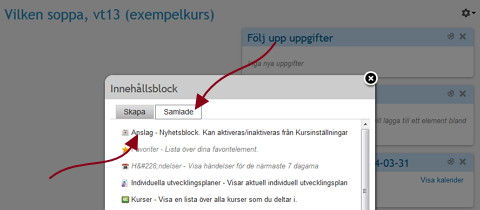 Om anslagstavlan försvinner http://www.distans.hkr.se/itslearning/snabbstart/ Få inte panik om anslagstavlan försvinner.