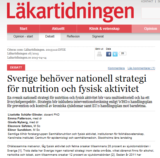 Sverige saknar nationell