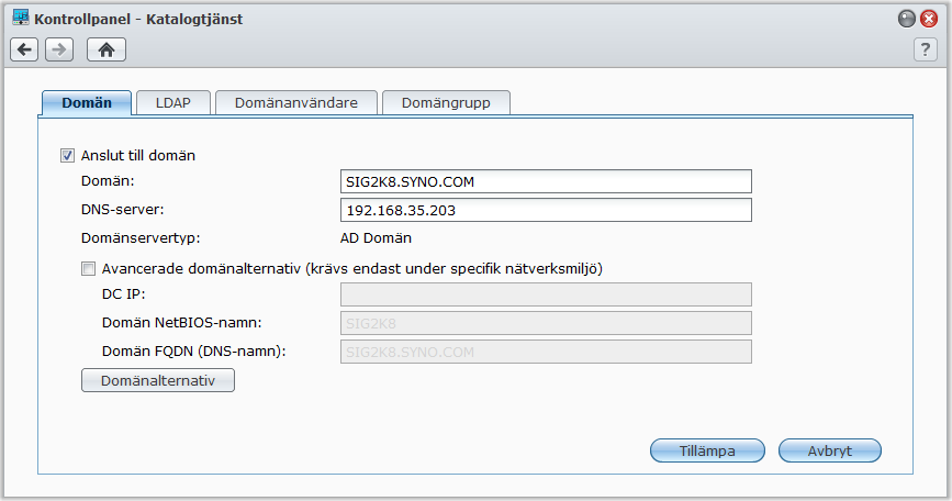 Bruksanvisning för Synology RackStation Mer information Om AppleTalk-zon En "Zon" är en logisk gruppering av enheterna i ett AppleTalk-nätverk.