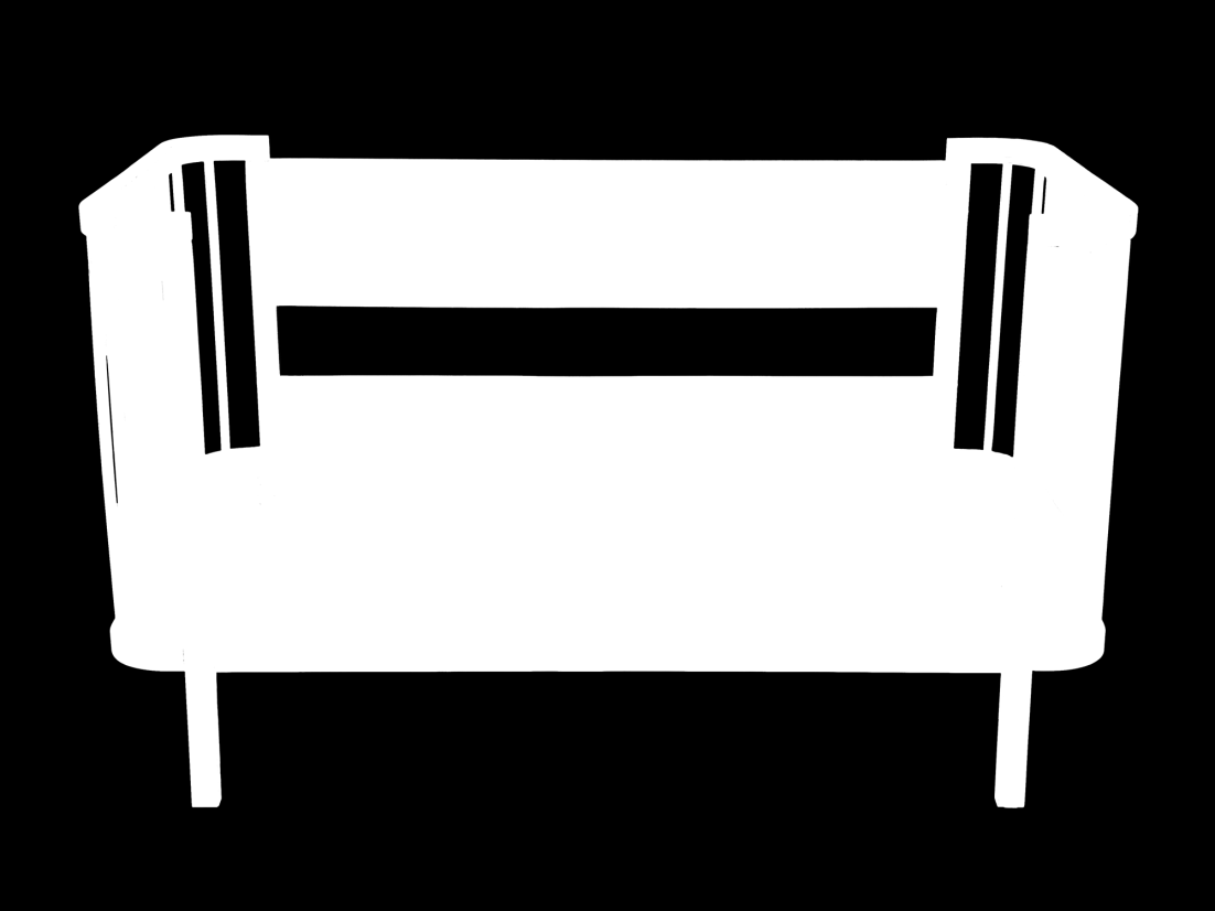 Norravi William Komplett - sju möbler i en. William är en unik och praktisk växasäng i klassisk dansk design.