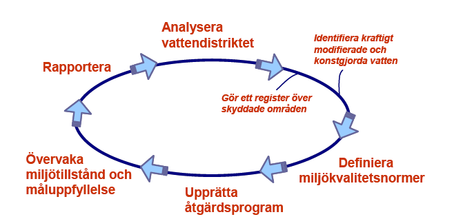 gödselhantering eller upprättade av skydd. I vattendirektivet finns det dessutom krav på att åtgärderna för att nå god status i vatten skall vara kostnadseffektiva.