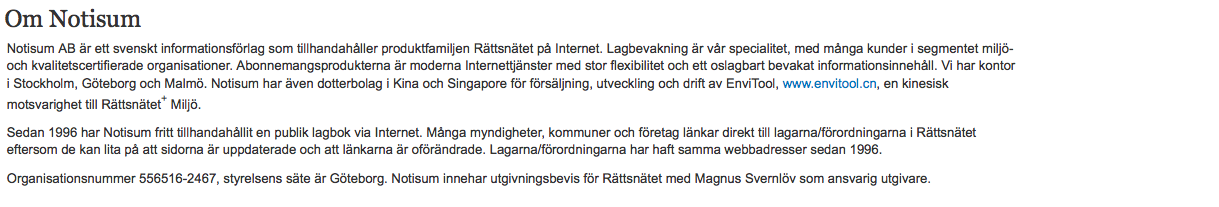 11 Hjälp 11.1 Manual (PDF) Den här manualen. 11.2 Dokumentation LEK (PDF) Manual för vår lagefterlevnadsfunktion, LEK.