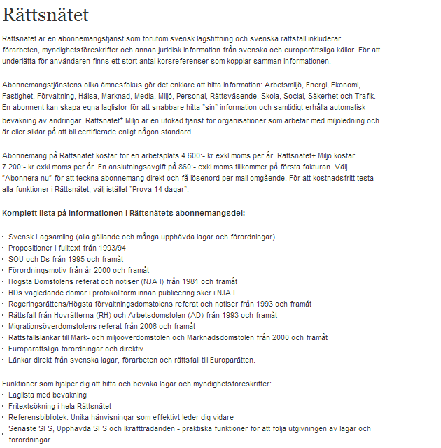 11.5 Om Rättsnätet 11.