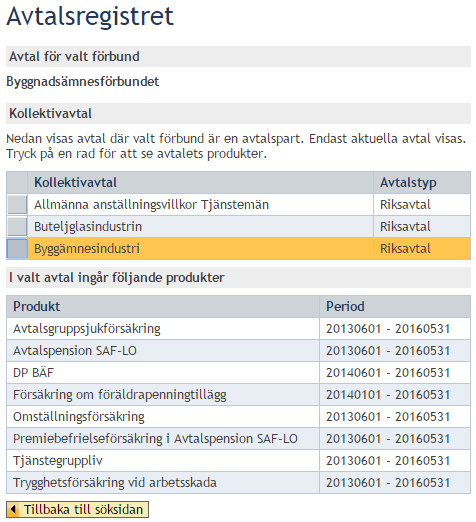 4 /4 5 5. Markera det arbetsgivareförbund som söker och välj nästa steg.