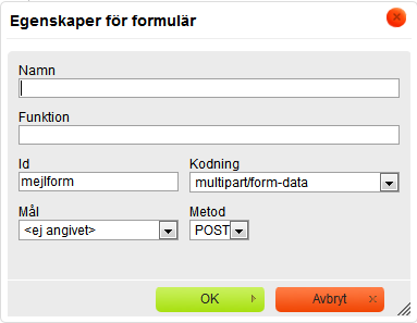 Formulär med kopia till avsändaren I Ibland vill man att avsändaren (den som fyller i formuläret) ska få en kopia av anmälan till sin mejladress och en sida att skriva ut.