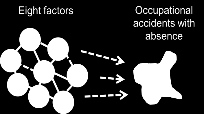 Extensive English Summary and Discussion The study presents the difference in risk for individuals depending on underlying causal factors for occupational accidents with absence.