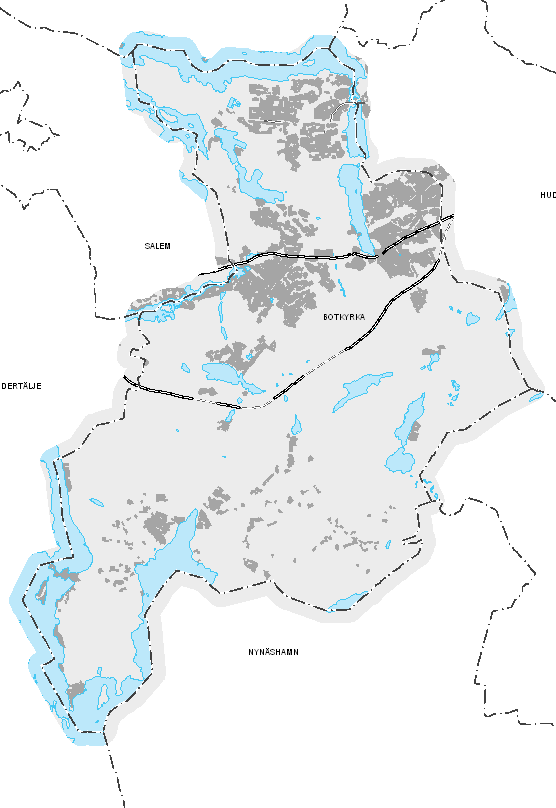 4 Aktuellt delningsalternativ Det delningsalternativ som utreds i föreliggande rapport innebär som tidigare nämnts att Tullinge bryter sig ut ur Botkyrka