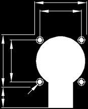 60 75 Ø 75 ±60 60 75 Ø 75 60 75 60 Ø 70 Dörrhållmagnet THM 445 Ex Egenskaper Zon 1 och 2 Godkännande EN 50 014/EN 50 028, PTB 03 ATEX 2005 X, EEx m