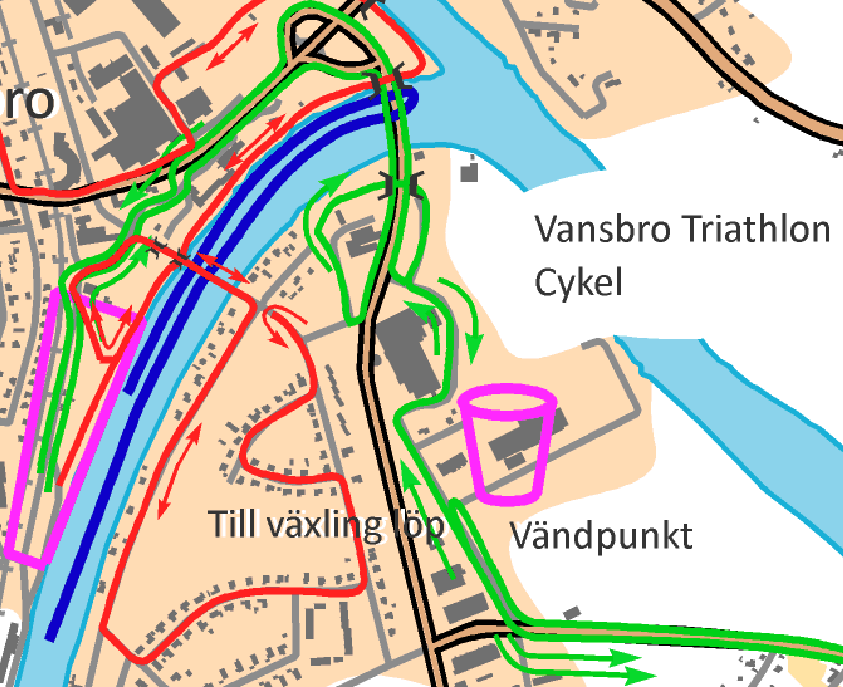 Cykelbana Cykelbanan är platt och vacker. Du cyklar 22,5 km och vänder. Detta gör du två gånger.