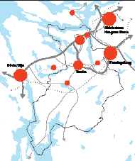 INFRASTRUKTUR FÖR LOKALA OCH REGIONALA BEHOV Förbifart Tullinge Centrala Tumba Hågelbyleden Regionala