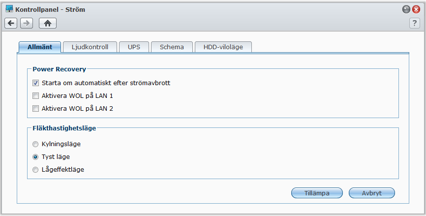 Synkronisera datum och tid med NTP-server: Bruksanvisning för Synology DiskStation 1 Se till att en giltig DNS-server-IP har angivits på Huvudmeny > Kontrollpanel > Nätverk och att din DiskStation är