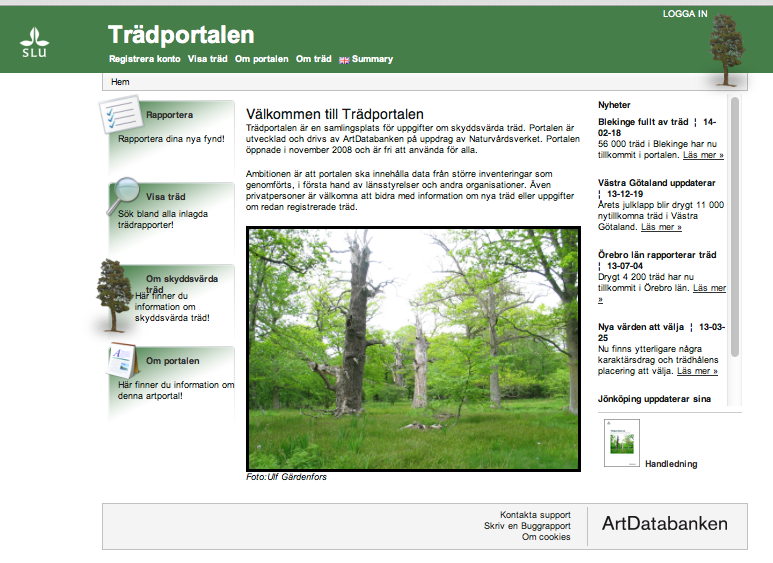 åtgärdsprogrammet för skyddsvärda träd.