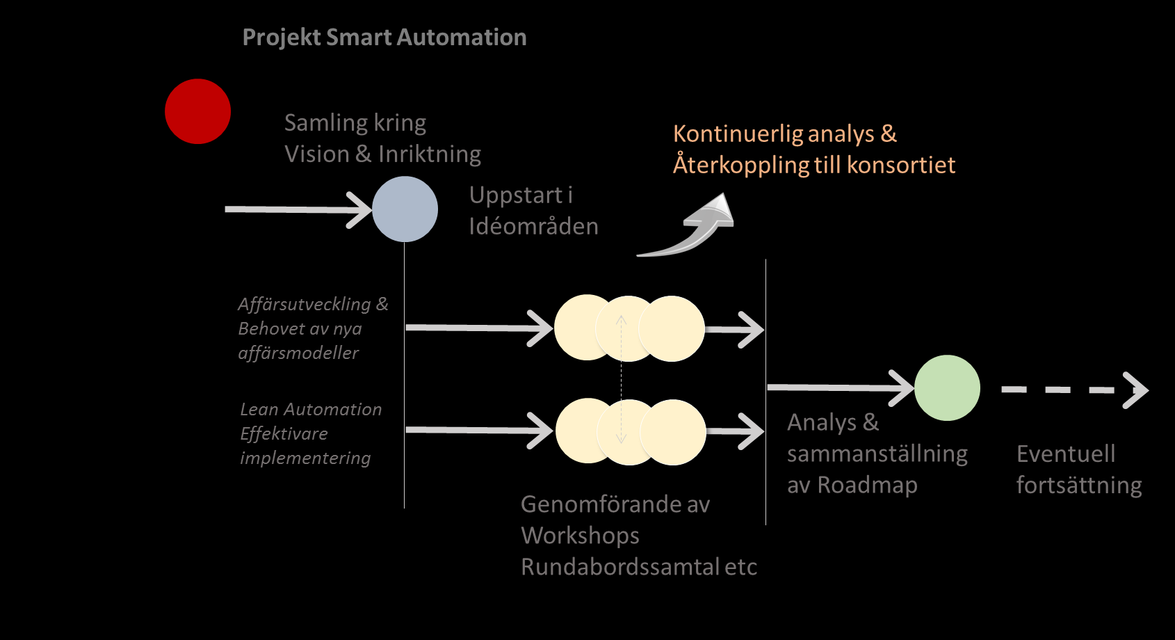 Genomförande Förstudien genomförs kvalitativt i dialog med branschföretagen och med signifikanta leverantörer av automationslösningar.