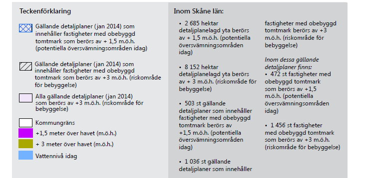 Skåne klimatanpassningsplan Källa: www.