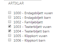 Allotment Allotment används för att begränsa antalet biljetter till en viss händelse. Har man t.ex. en föreställning där det finns 150 platser, kan man ställa in så endast 150 biljetter kan säljas.