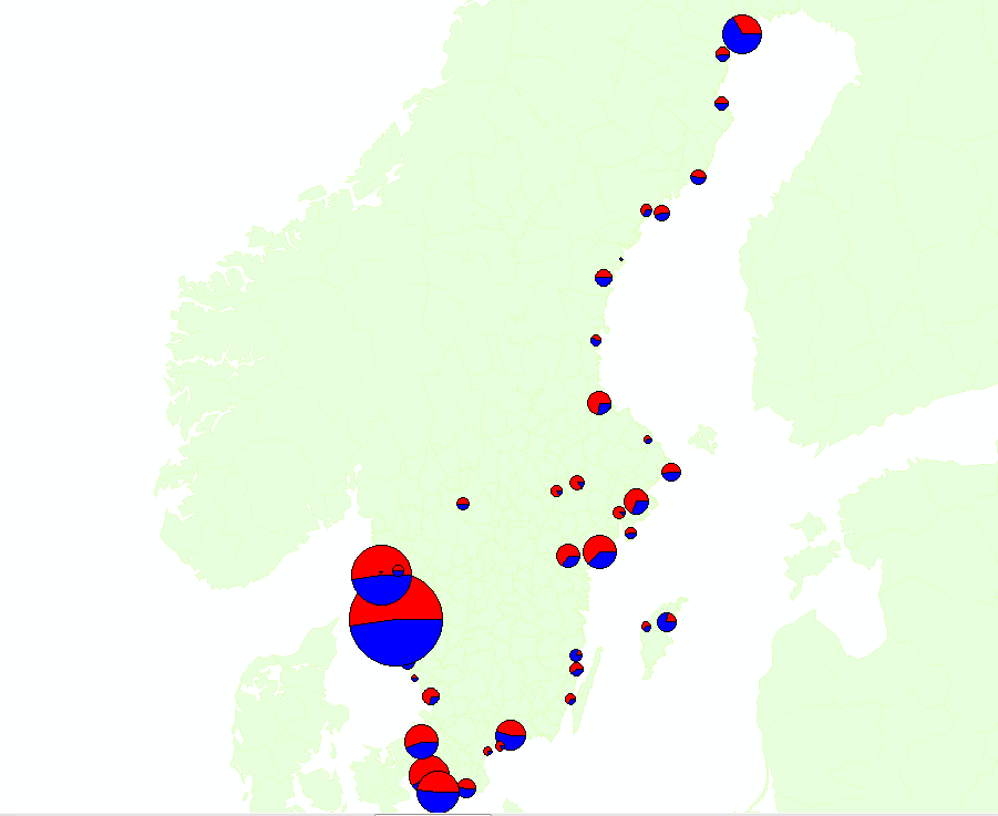 Bilaga 5 Sida 1 (1) Lastat och lossat gods i svenska hamnar Källa EUROSTAT och Sveriges Hamnar 75 Figur: Lastat och lossat gods i svenska