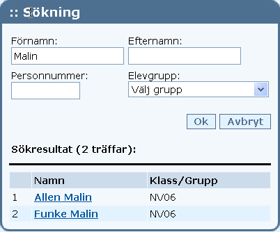 Anmäld frånvaro Anmäld frånvaro kan läggas in av en administratör på skolans samtliga elever. Lärare kan lägga in anmälan på de elever han/hon undervisar/är mentor för.