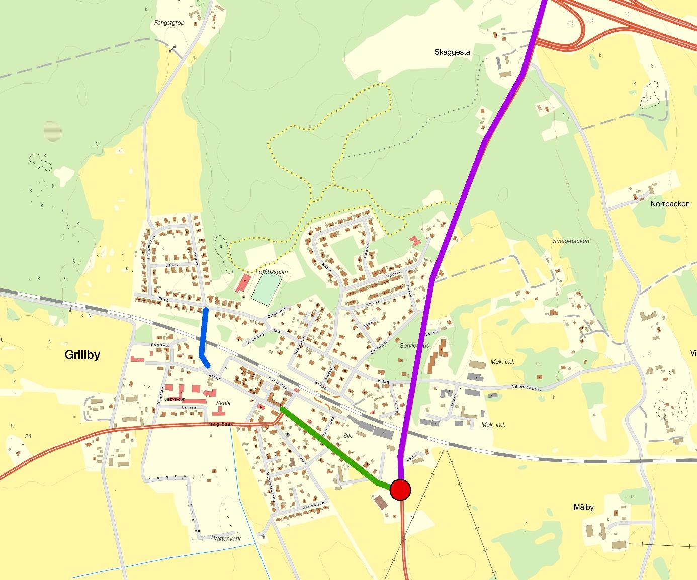 10 Angående brister i vägnätet lyftes behovet av cykelvägar, framför allt mellan Grillby och Skolsta och till avfarten vid E18 men även till Trögden.