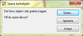 3. Hur raderar jag befintliga kartobjekt? Se till att rätt skikt är redigerbart. Markera/selektera de objekt som ska tas bort. Tryck därefter på tangenten Delete på tangentbordet.