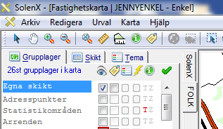 1.2 PROGRAMTILLÄGG Förutom alla inbyggda funktioner i SolenX kan olika programtillägg utöka funktionaliteten i Solen-miljön.