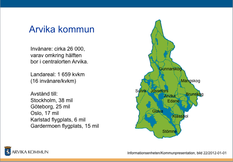 Kommunpresentation De särskilt framtagna powerpointmallarna ska användas vid produktion av OH/bildserier för projektor, där kommun/bolag är avsändare.