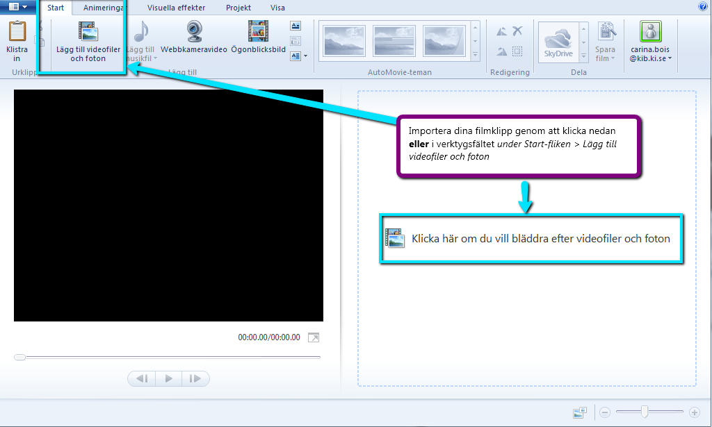 Importera, redigera och publicera film med Windows Live Movie Maker Du har spelat in en kort film om Flipping the classroom i dina projektgrupper.