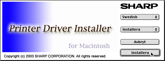 INSTALLERA PPD-FILEN INSTALLATION MED MAC OS 8.6 9.x 5 Sätt i cd-romskivan med programvara för expansionssats för nätverk AR-NB "Software" i datorns cd-romenhet.
