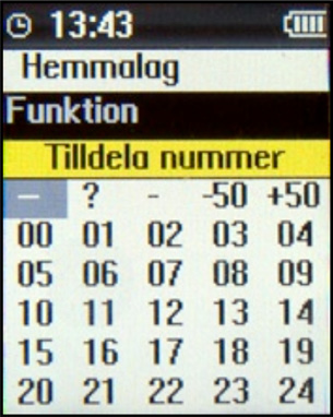 Spintso 8 Manuell registrering av spelarenr (Även namn och personnummer kan registreras manuellt - valfri funktion) Registrera de spelare som deltar i matchen + avbytare, börja med