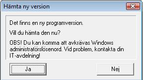 Om inte tillvalet "Lokal Server" finns är enda möjligheten att trycka på Nödinloggning, som möjliggör inloggning i telefonidelen enbart.