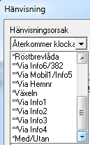 Det finns två typer av specialhänvisningar: 1) Direkt. Omstyrningsdestinationen (telefonnumret) är bestämt av administratör, dvs, den är "hårdkodad" och lika för alla. Ex.: Röstbrevlåda och växel.