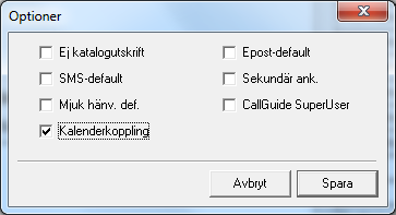 Sekundär anknytning: När flera katalogposter delar ett anknytningsnummer ska alla utom den katalogpost som är huvudanknytning markeras som sekundära anknytningar.